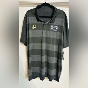Nike Crucial Catch Men's Striped Polo - Dark & Gray